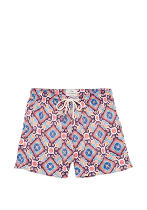 PENINSULA SWIMWEAR Positano geometric-print swim shorts - Black