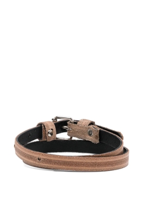 marina yee classic buckle-fastening bracelet - Brown