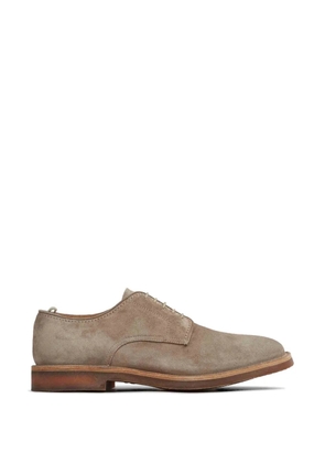 Officine Creative Hopkins lace-up suede derby shoes - Neutrals