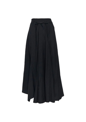 Yohji Yamamoto gathered asymmetric trousers - Black