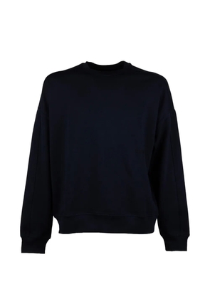 OWN logo-embroidered dropped-shoulder sweater - Blue
