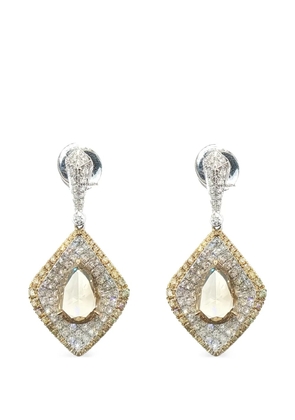 HYT Jewelry diamond drop earrings - Silver
