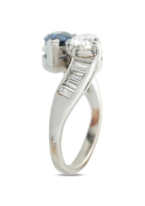 LB Exclusive diamond and sapphire ring - Silver