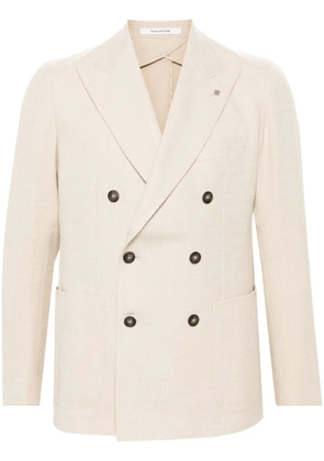 Tagliatore brooch-detail blazer - Neutrals