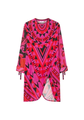 PUCCI Manuba-print long-sleeved dress - Pink