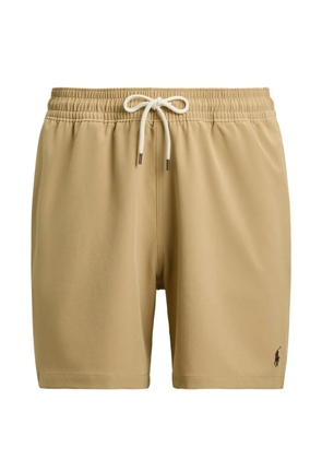 Polo Ralph Lauren Traveler Pony-embroidered swim shorts - Neutrals