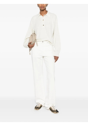 CALVIN KLEIN COLLECTION logo-patch jeans - Neutrals