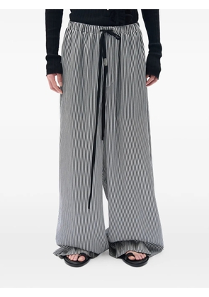 Ann Demeulemeester Albertus relaxed striped trousers - White
