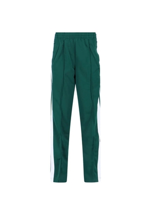 adidas side stripe popper trousers - Green