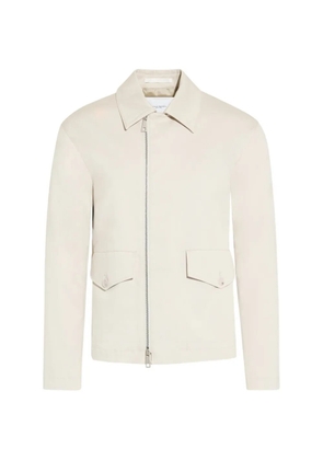 Paolo Pecora off-centre zip-fastening jacket - White