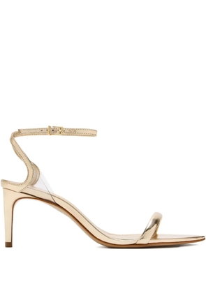 Schutz 50mm Prya metallic ankle-strap sandals - Gold