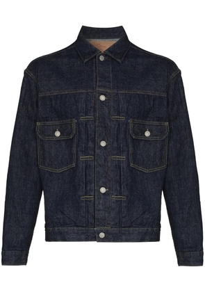 Orslow contrast-stitched denim jacket - Blue