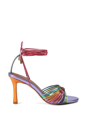 Kurt Geiger London multi-strap tie-fastening heeled sandals - Purple
