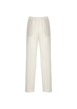 Fabiana Filippi Gubbio elasticated-waist trousers - White