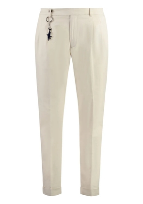 Paul & Shark logo-appliqué trousers - White