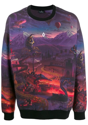 COUNTY OF MILAN Fantasy all-over print sweatshirt - Purple