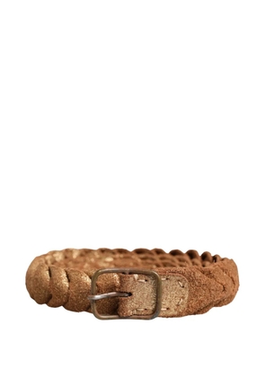Ermanno Scervino braided leather belt - Brown