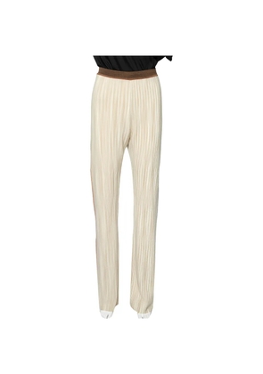 Missoni Pre-Owned side-stripe knit trousers - Neutrals