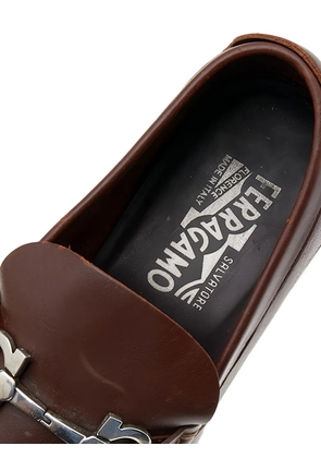 Ferragamo Pre-Owned Gancini Bit loafers - Brown