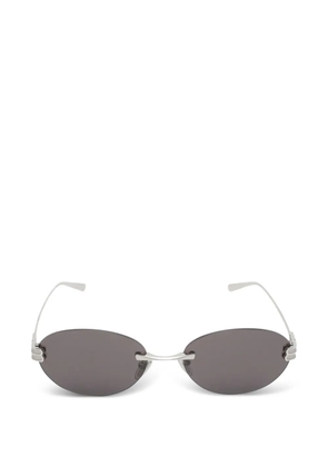 Balenciaga Gossip oval-frame sunglasses - Silver