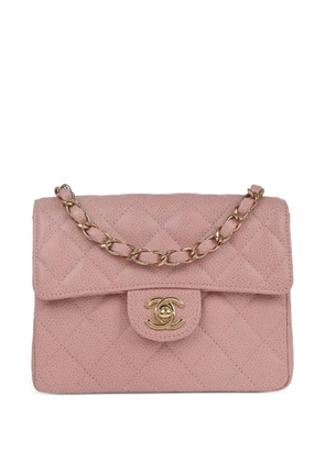 CHANEL Pre-Owned 2003 mini Classic Square Flap CC turn-lock crossbody bag - Pink