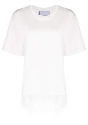 Philosophy Di Lorenzo Serafini feather-embellished T-shirt - White