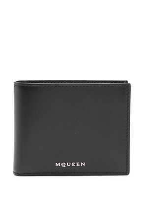 Alexander McQueen Leather Logo Wallet - Black