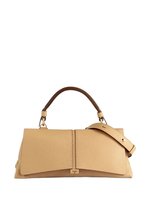 LORISTELLA Kendall pebbled leather tote bag - Neutrals