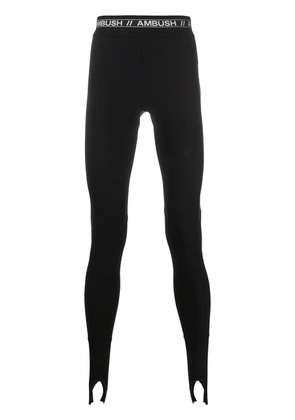 AMBUSH logo-waistband leggings - Black