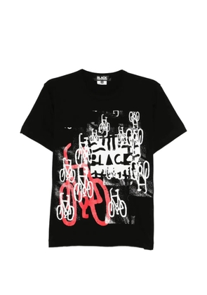 Black Comme Des Garçons graphic-print T-shirt