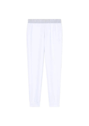 Armani Exchange striped-waistband track pants - White
