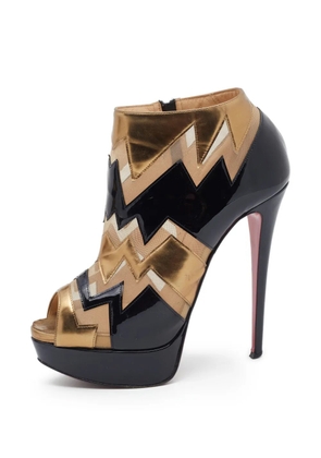 Christian Louboutin Pre-Owned peep-toe ankle boots - Black