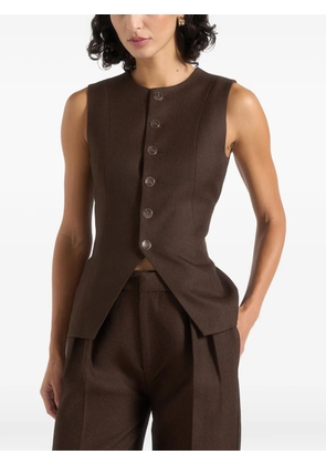 Manière De Voir tailored cinch-waist waistcoat - Brown