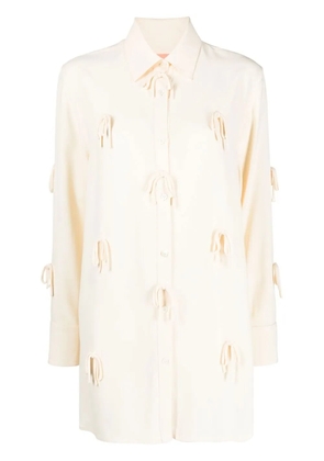 Viktor & Rolf bow-detail button-front shirt - Neutrals