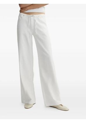 DL1961 Sienna drawstring wide-leg jeans - White