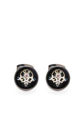 Tateossian engine-effect design cufflinks - Black