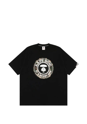 AAPE BY *A BATHING APE® logo-print camouflage-detail T-shirt - Black