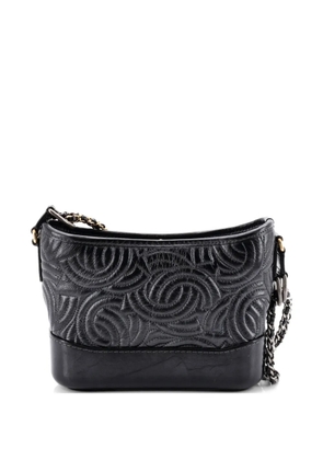 CHANEL Pre-Owned Gabrielle CC Stitched Calfskin Small hobo bag - Black