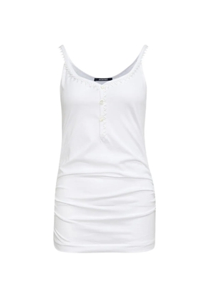 Jacquemus Le Debardeur Clavela ruched top - White