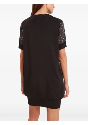 Ted Baker Azzala floral-print boxy dress - Black