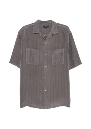 Comme des Garçons Homme pinstriped camp-collar shirt - Grey