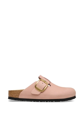 Birkenstock Boston Big Buckle nubuck sandals - Pink