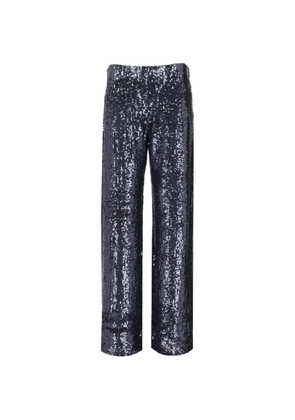P.A.R.O.S.H. sequin-embellished trousers - Blue
