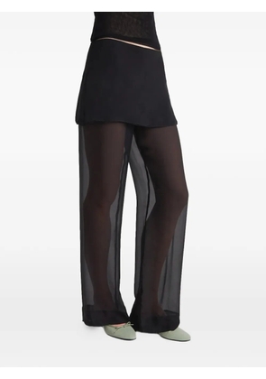 Paloma Wool Archive silk layered trousers - Black