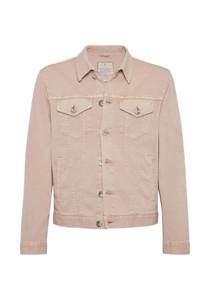 Brunello Cucinelli button-up denim jacket - Neutrals