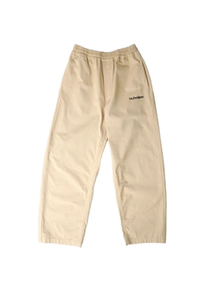 NO PROBLEMO logo-embroidered ripstop trousers - Neutrals