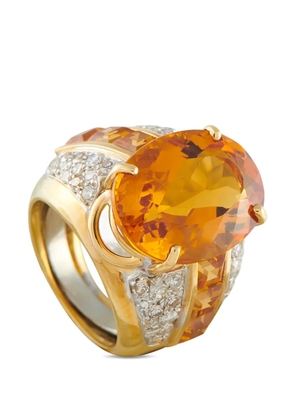 LB Exclusive citrine and diamond ring - Gold