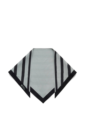 Margaret Howell stripe-print scarf - Green