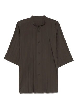 Homme Plissé Issey Miyake pleated shirt - Brown