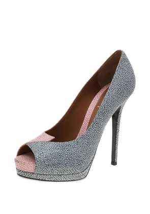 Fendi Pre-Owned 140mm peep-toe heeled pumps - Pink